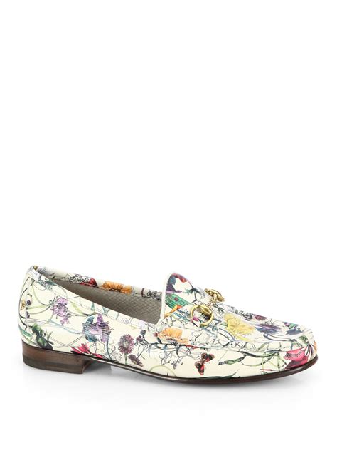 gucci loafers floral